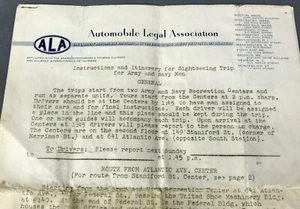 Centros de Recreación Ejército-Marina de la Segunda Guerra Mundial - Asociación Legal de Automóviles BOSTON TOUR - Imagen 1 de 6