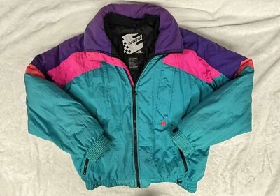 Chaqueta de esquí de invierno rosa vintage años 80 90 Europa by Helly Hansen para mujer MEDIANA Foto 1 de 4