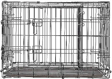 Boots & Barkley 82249063 Dog Crate Black