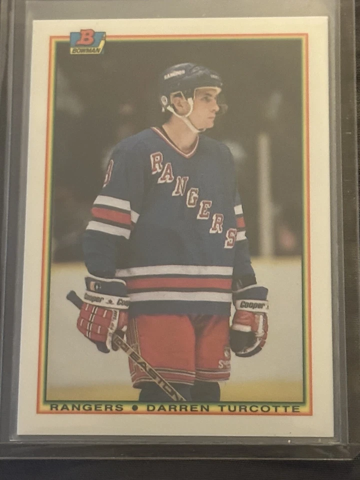 90-91 Bowman Tiffany High Gloss Darren Turcotte Rookie RC Card - Image 1 of 1