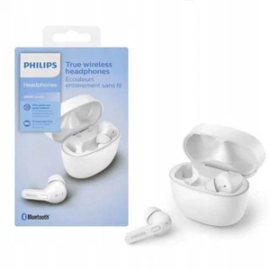PHILIPS BLUETOOTH KABELLOSE IN-EAR KOPFHÖRER IPX4 18H WEISS TWS  - Zdjęcie 1 z 5
