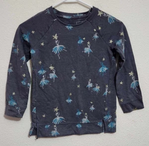 Sonoma Girls Size 6 Long-Sleeve T-Shirt Ballerina Dance Pattern - Picture 1 of 3