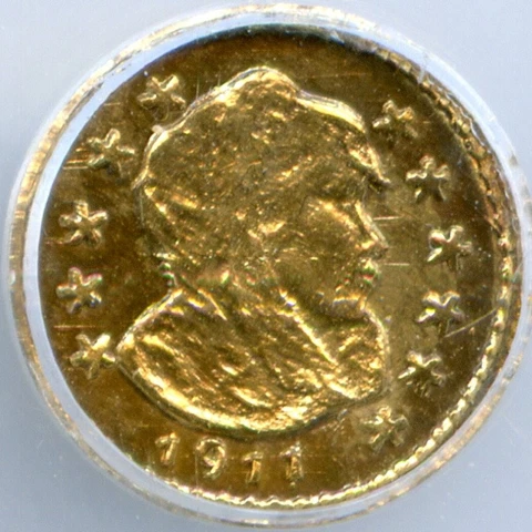RARE 1911 Alaska Gold 1/4 Parka Head / Hart's Coins of the West / NGC MS65 RARE Cover