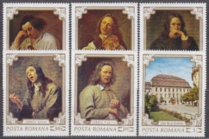 RUMANIA 1970 - JUEGO COMPLETO DE ARTE - ARTE Mi.: 2897-2902 - **estampillada sin montar o nunca montada** - Imagen 1 de 1