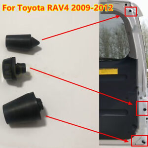 3Pcs Rear Damping Stopper Block Tailgate Rubber Buffer For Toyota RAV4 2009-2012