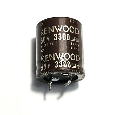 3300uf 50v Capacitor Original Kenwood Pulled Tested - Image 1 of 4