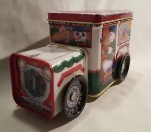 Decorative Vintage TBC Designs Duo 2 Tin Container Truck Shaped Christmas Wagon - Picture 1 of 18