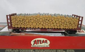 Atlas HO Scale GM&O Gulf Mobile Ohio GSC Pulpwood Flat Car #4020 LN OB 1605-4 - Picture 1 of 9