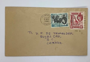 1960 Cover Mombasa Kenya to Royal Oak Victoria BC Canada - Picture 1 of 2