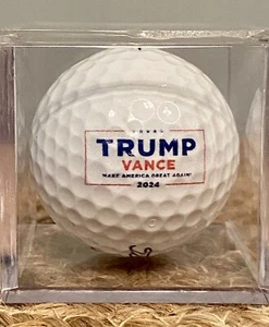 DONALD TRUMP JD VANCE “Make America Great Again” 2024 Titleist Golf Ball w/ Case - Picture 1 of 3