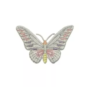 ID 2277A Rainbow Butterfly Patch Fairy Garden Bug Embroidered Iron On Applique - Picture 1 of 3