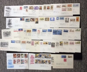 1970's 1st Day Covers, Lot of 45 - Picture 1 of 2