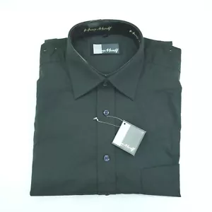 HENRY MORELL Vintage Longsleeve 15-3/4 40 Button Shirt Brand New With Tags Green - Picture 1 of 5