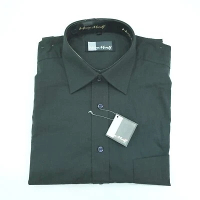 Camisa HENRY MORELL Vintage Manga Larga 15-3/4 40 Botones Nueva Con Etiquetas Verde Foto 1 de 4