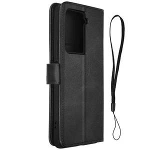 Étui pour HTC U23 Pro Clapet Portefeuille Fonction Stand Sleek Cover Noir - Photo 1 sur 6
