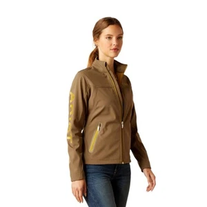 Ariat Women’s Sz Medium New Team Softshell Canteen Jacket 10046687 Canteen Brown - Picture 1 of 12