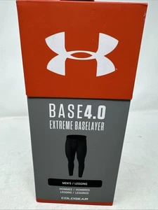 Under Armour Mens Small ColdGear Base 4.0 Extreme Baselayer Leggings Black - Picture 1 of 7