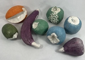 Juego de 8 frutas sintéticas de cerámica pintada a mano artificial - Imagen 1 de 15
