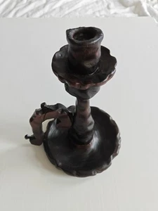 Rustic Black Forest Large Candle Stick - Picture 1 of 5