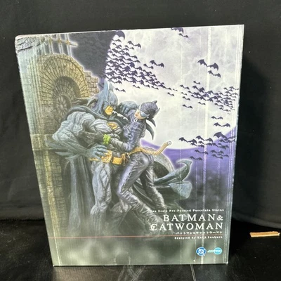 Batman and Catwoman Statue Kotobukiya Japanese DC Comics 395/2500 #ML - Image 1 of 4