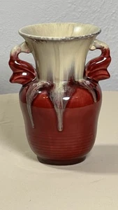 6" Red Dip Blumenvase Germany. Dekorative Wohndeko. - Bild 1 von 9