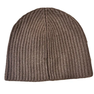 Gorro de cachemir marrón Babaton talla única acanalado minimalista ropa exterior de invierno Foto 1 de 4
