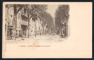 CPA Digne, Entrée du Boulevard Gassendi - Picture 1 of 2