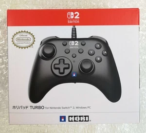 MANETTE FILAIRE (WIRED CONTROLLER) HORIPAD TURBO (SCHWARZ) SWITCH 2 JAPAN NEU (HOR - Bild 1 von 6