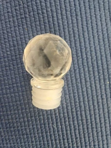 Karaffe Stopfen Vintage Kunstglas - Bild 1 von 7