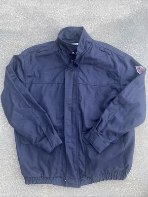 Bulwark ULTRASOFT FR Mens’ Navy Lined Bomber  Jacket Coat New!  Size XL RG - Image 1 of 4
