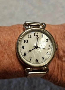Accutime Women's dress watch WAC8612KL. White face/black accents working watch - Picture 1 of 4