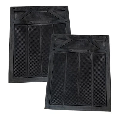 Remolques para semirremolques de goma negra de 24" x 30" pares de aletas de barro anti pulverización de 1/2" de grosor Foto 1 de 4