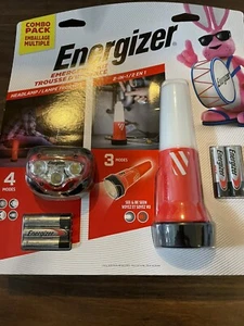 Energizer Emergency Kit Combo Pack Headlamp 2-in-1 Flashlight W/Batteries - NEW - Picture 1 of 1