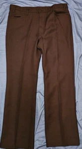 Vintage Men’s Levi’s 517 Brown Dacron Polyester 40x32 Gold Tab 90's - Picture 1 of 5