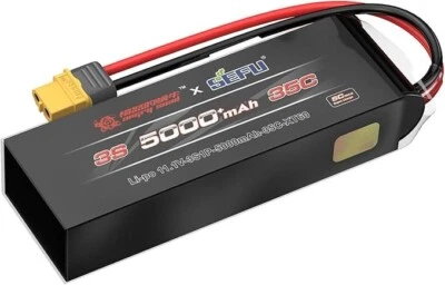 Mjx 3S RC LiPo Battery B3S50P Angry Snail 11.1V 5000mAh 70C XT60 Max 25A Charge - Image 1 of 4