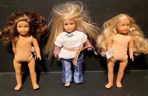 (3) American Girl Mini 6” Julie Albright Doll With Original Clothes Lor - Picture 1 of 1