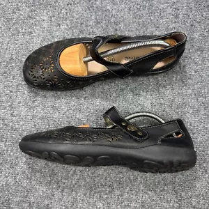 Remonte Shoes Womens 8.5 Black Leather Mary Jane Slip Resistant Adjustable Strap - Picture 1 of 16