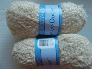 Village Yarn Lovey Dovey plush baby yarn, Cub (lt.beige), lot of 2 (109 yds ea) - Picture 1 of 2