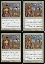 MTG: ELITE JAVELINEER Tempest COMMON; played, Excellent condition x4