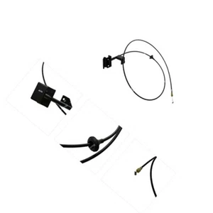Black Hood Release Cable Fits Jeep Cherokee Comanche Wagoneer 86-96 55026030 - Imagen 1 de 8
