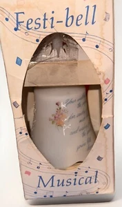 Fenton Art Glass Musical Edition Hand Painted Bell Love Poem MUSICAL - Bild 1 von 6