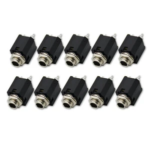 10,1/4" 6.35mm Stereo headphone Jack Socket Audio plug for guitar pedal/amp/ diy - Picture 1 of 6