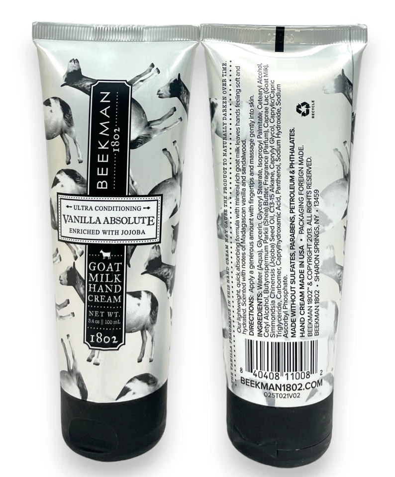 Beekman 1802 Vanilla Absolute Goat Milk Hand Cream 2 Oz