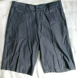 Paul & Shark Yachting Mens Cotton Blue Grey Shorts Size 32" Made Italy BNWT - Picture 1 of 8