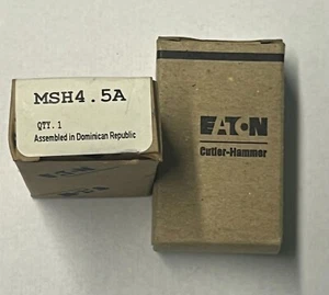 EATON MSH4.5A Avviamento Manuale Termico Sovraccarico Relè Elemento Riscaldatore - Foto 1 di 2