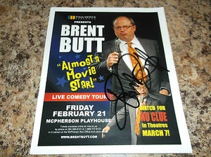 BRENT BUTT AUTOGRAPHED 4.25 X 5.25 FLYER PHOTO EXACT PROOF CORNER GAS LEGEND (2) - Picture 1 of 3