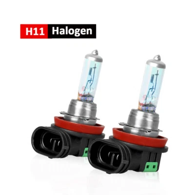 H11 Headlight Fog Light Halogen OEM Clear Replacement Bulbs 100W 12V - 2 Pieces - Image 1 of 4