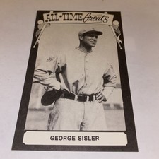George Sisler Washington Senators 1975 All Time Greats TCMA Postcard