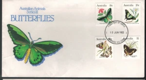 1983 Aust Animals Butterflies Series III Set of 4 FDC - Picture 1 of 1