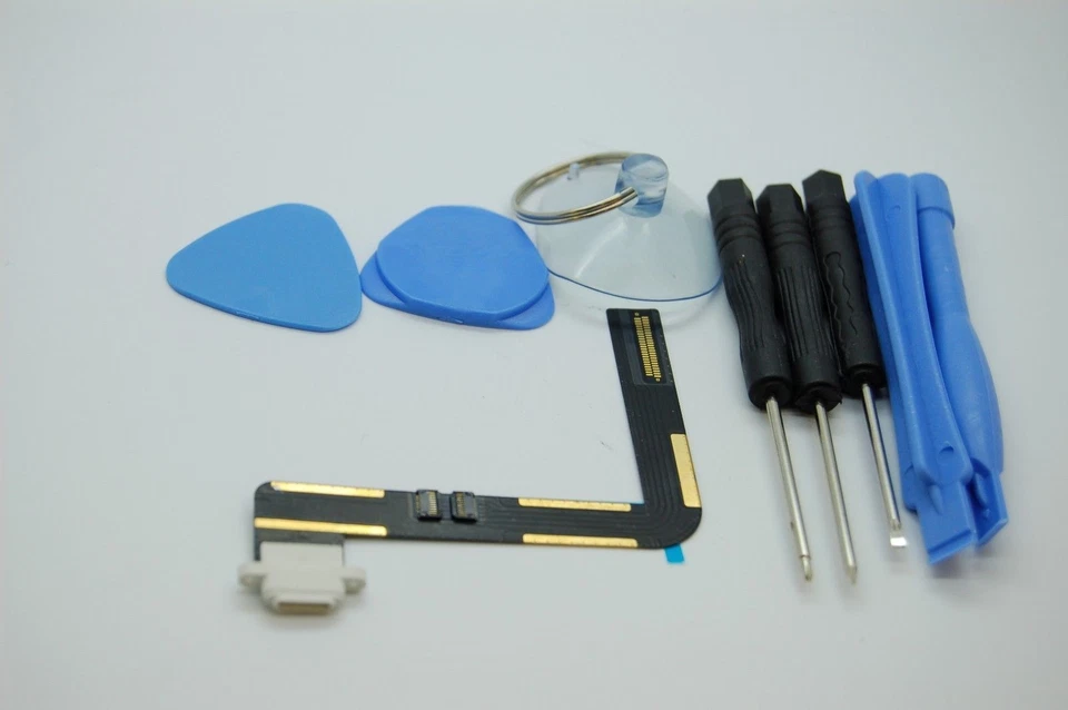 iPad Air 5 Weiß Ladeanschluss Flex + Werkzeuge Bündel - Bild 1 von 1